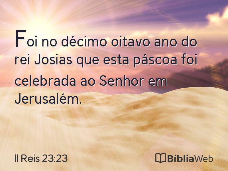 II Reis 23:23 em imagem para compartilhar