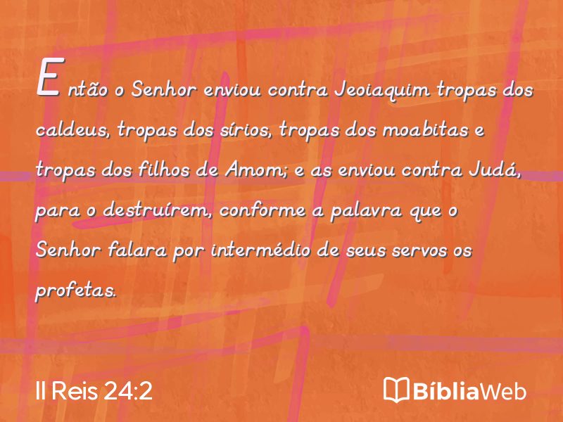 II Reis 24:2 em imagem para compartilhar