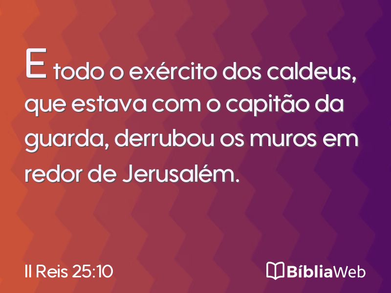 II Reis 25:10 em imagem para compartilhar