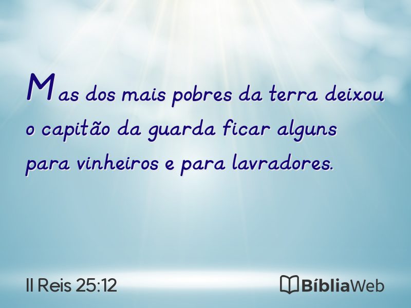 II Reis 25:12 em imagem para compartilhar