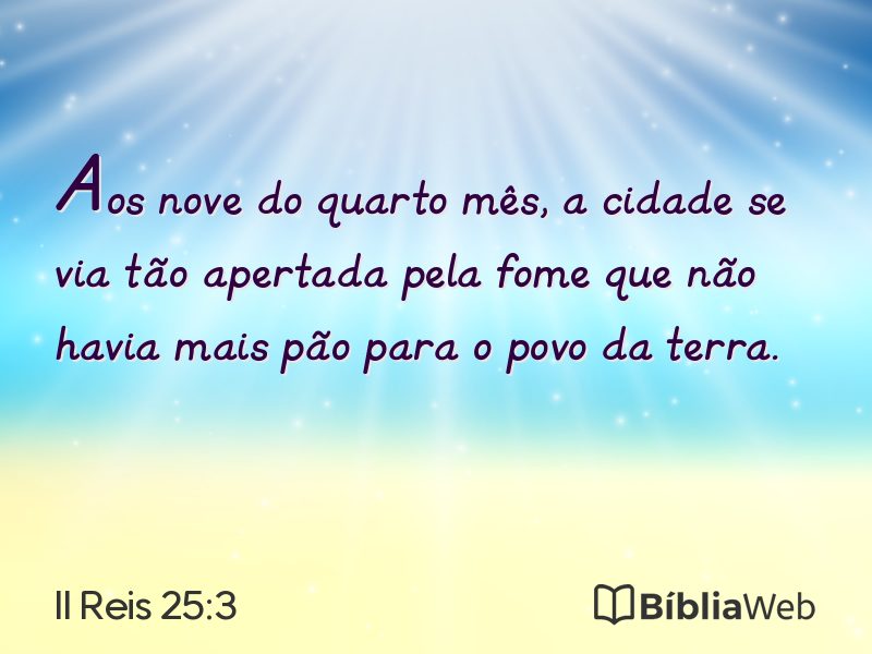 II Reis 25:3 em imagem para compartilhar