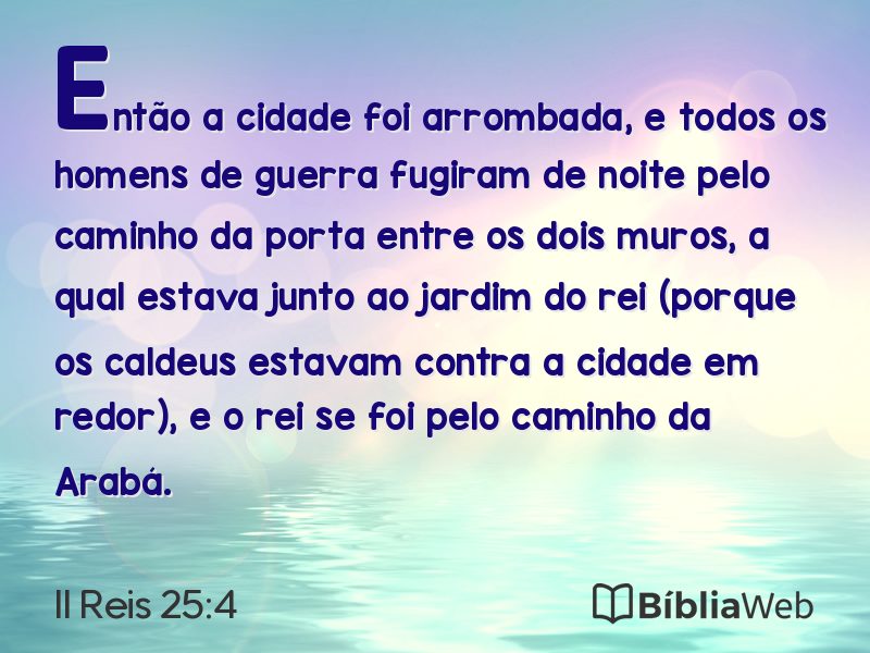 II Reis 25:4 em imagem para compartilhar