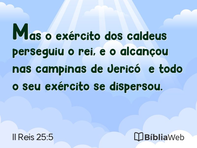 II Reis 25:5 em imagem para compartilhar