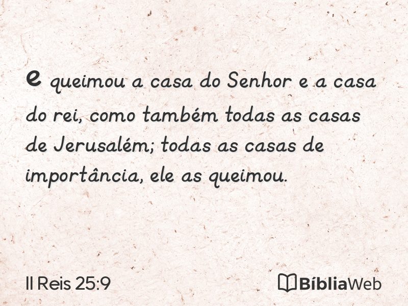 II Reis 25:9 em imagem para compartilhar