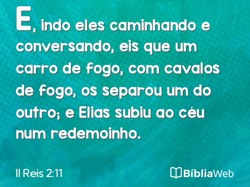 II Reis 2:11 em imagem para compartilhar