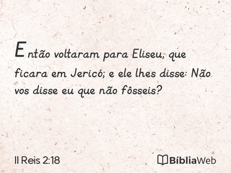 II Reis 2:18 em imagem para compartilhar