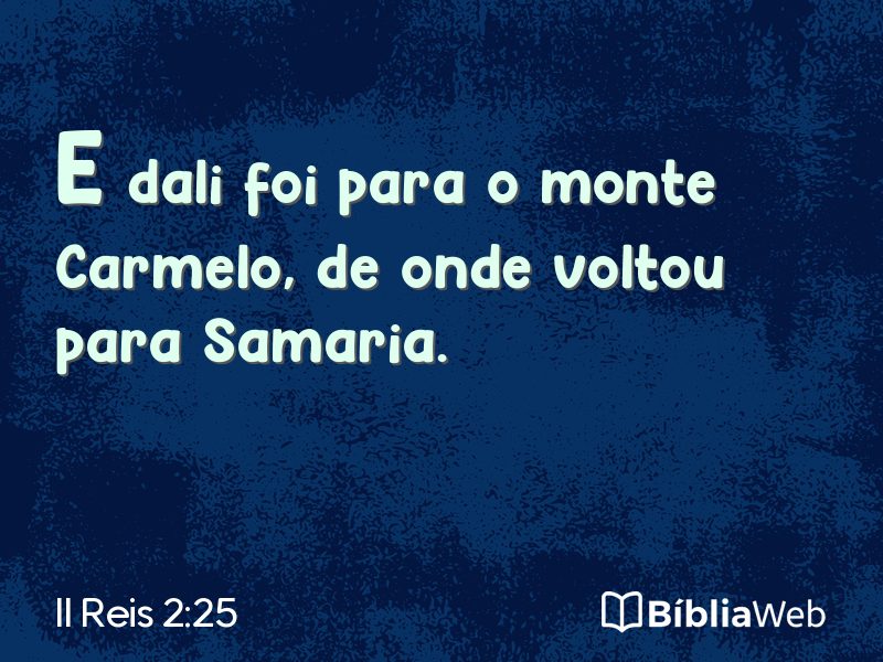 II Reis 2:25 em imagem para compartilhar