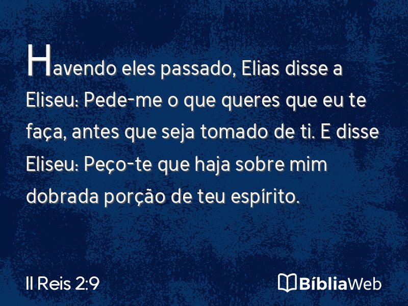 II Reis 2:9 em imagem para compartilhar