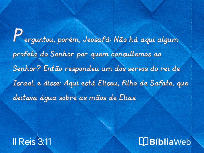 II Reis 3:11 em imagem para compartilhar