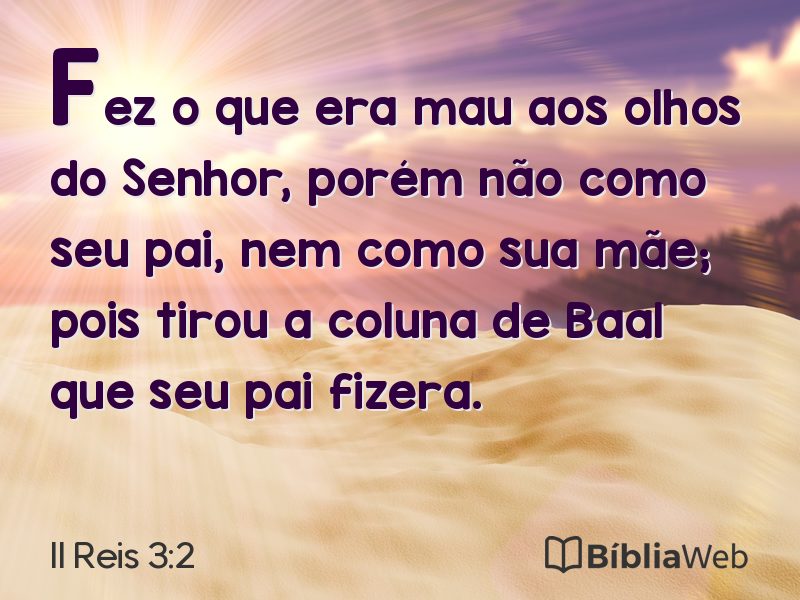 II Reis 3:2 em imagem para compartilhar
