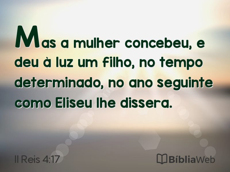 II Reis 4:17 em imagem para compartilhar