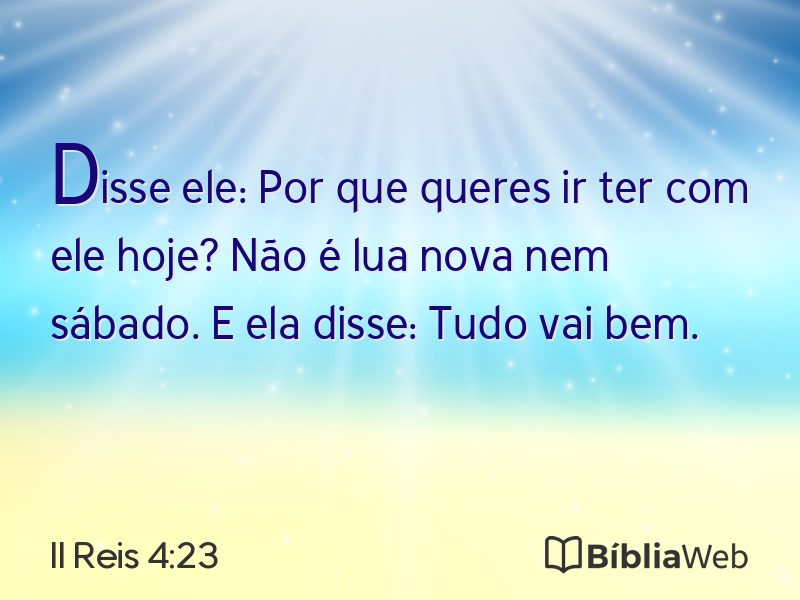 II Reis 4:23 em imagem para compartilhar