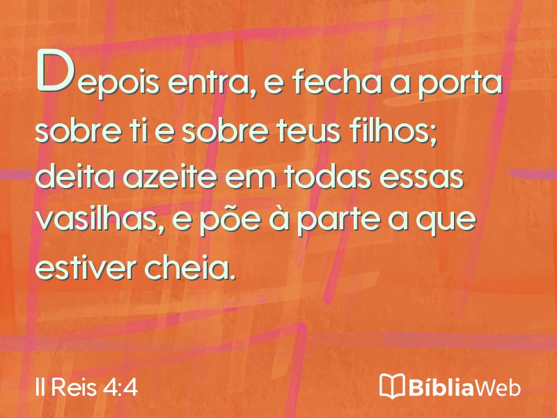 II Reis 4:4 em imagem para compartilhar