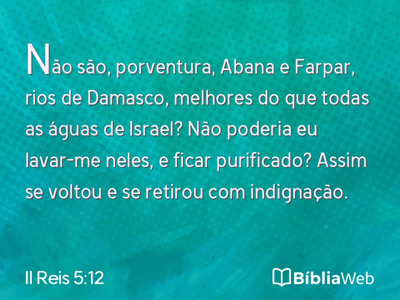 II Reis 5:12 em imagem para compartilhar