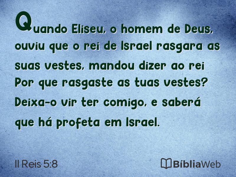 II Reis 5:8 em imagem para compartilhar