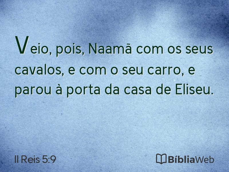 II Reis 5:9 em imagem para compartilhar