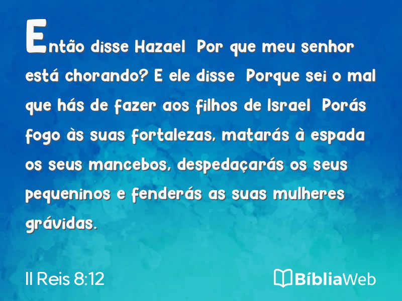 II Reis 8:12 em imagem para compartilhar