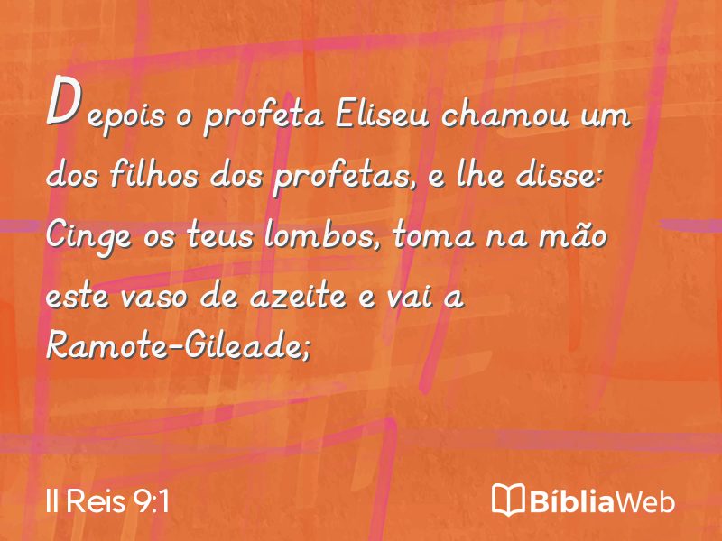 II Reis 9:1 em imagem para compartilhar
