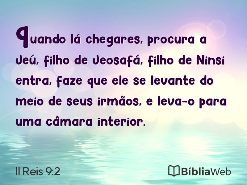 II Reis 9:2 em imagem para compartilhar