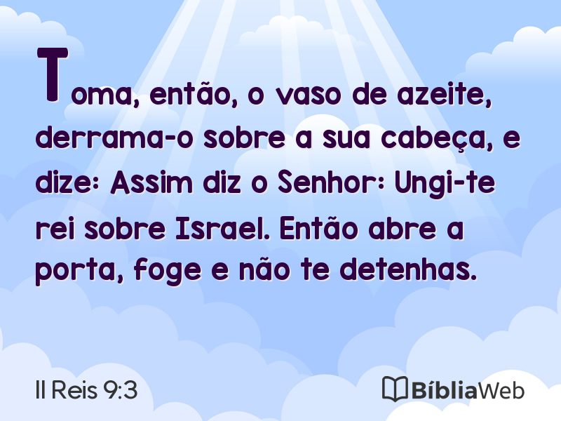 II Reis 9:3 em imagem para compartilhar
