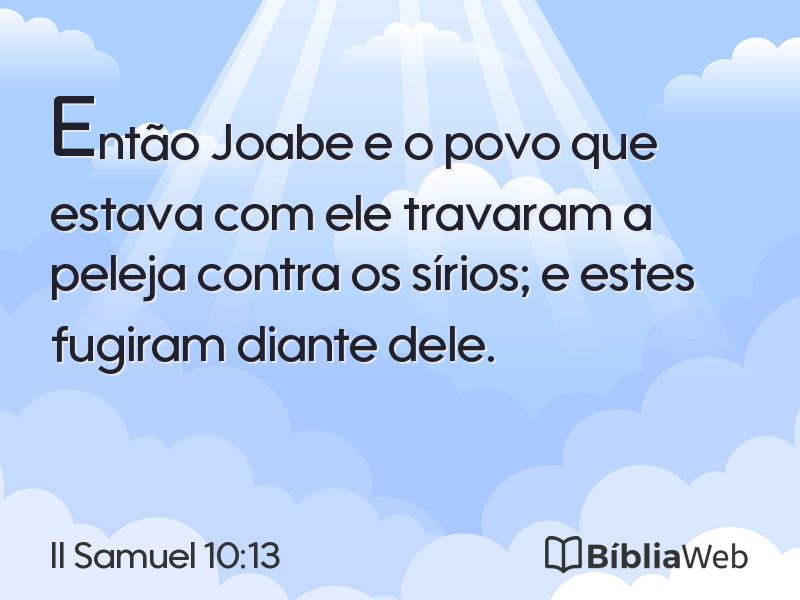 II Samuel 10:13 em imagem para compartilhar