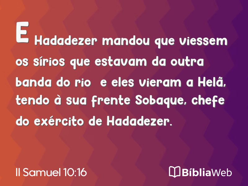 II Samuel 10:16 em imagem para compartilhar