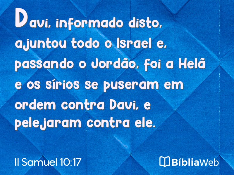 II Samuel 10:17 em imagem para compartilhar