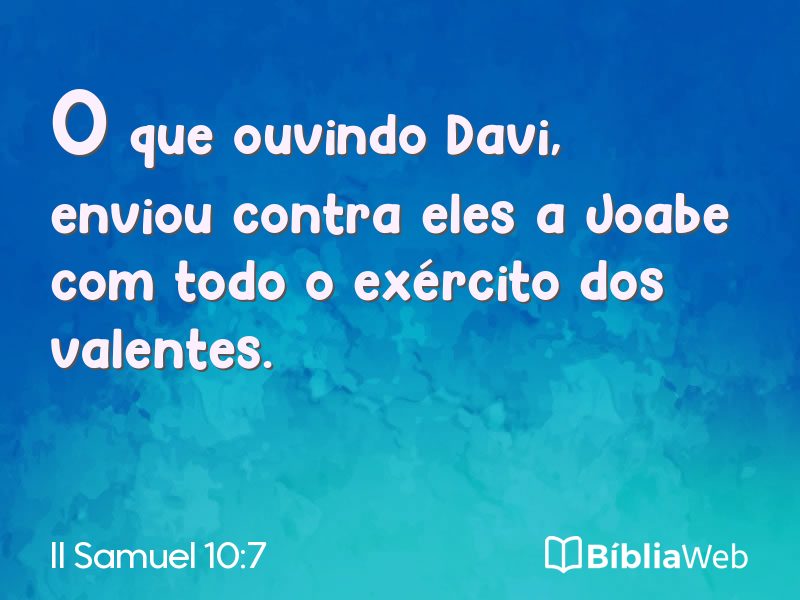 II Samuel 10:7 em imagem para compartilhar