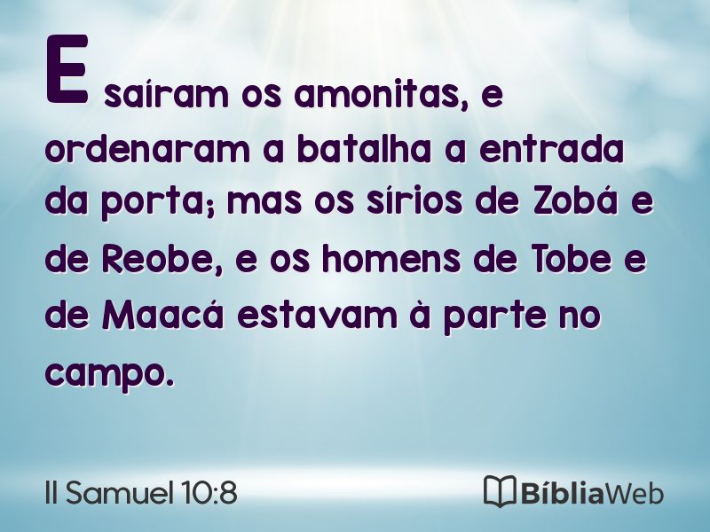 II Samuel 10:8 em imagem para compartilhar