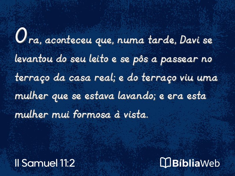 II Samuel 11:2 em imagem para compartilhar