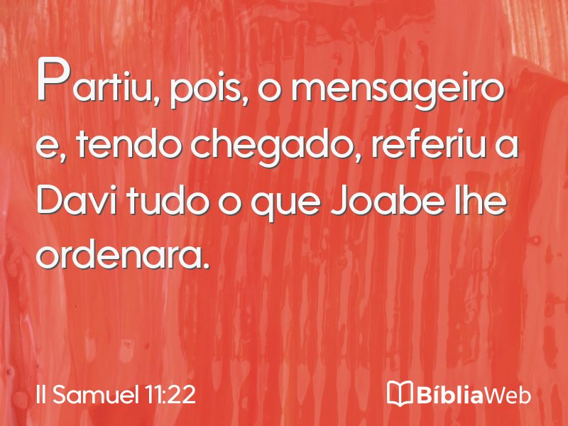 II Samuel 11:22 em imagem para compartilhar