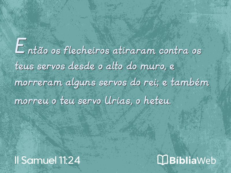 II Samuel 11:24 em imagem para compartilhar