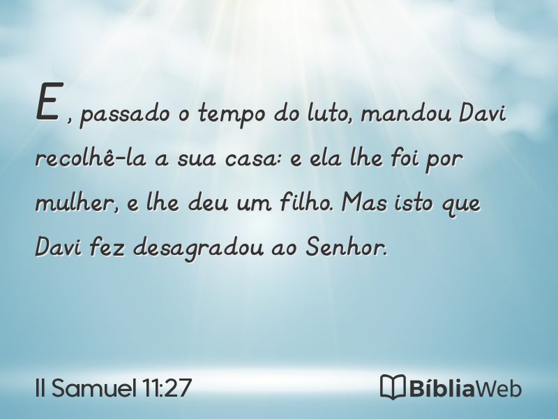 II Samuel 11:27 em imagem para compartilhar