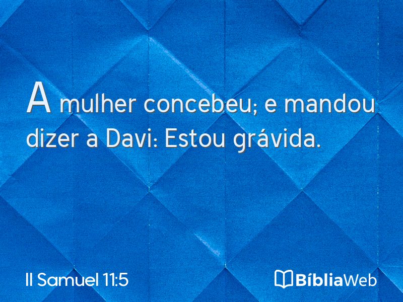 II Samuel 11:5 em imagem para compartilhar