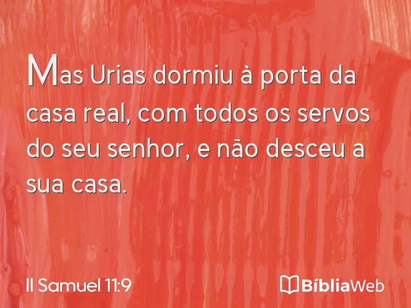 II Samuel 11:9 em imagem para compartilhar