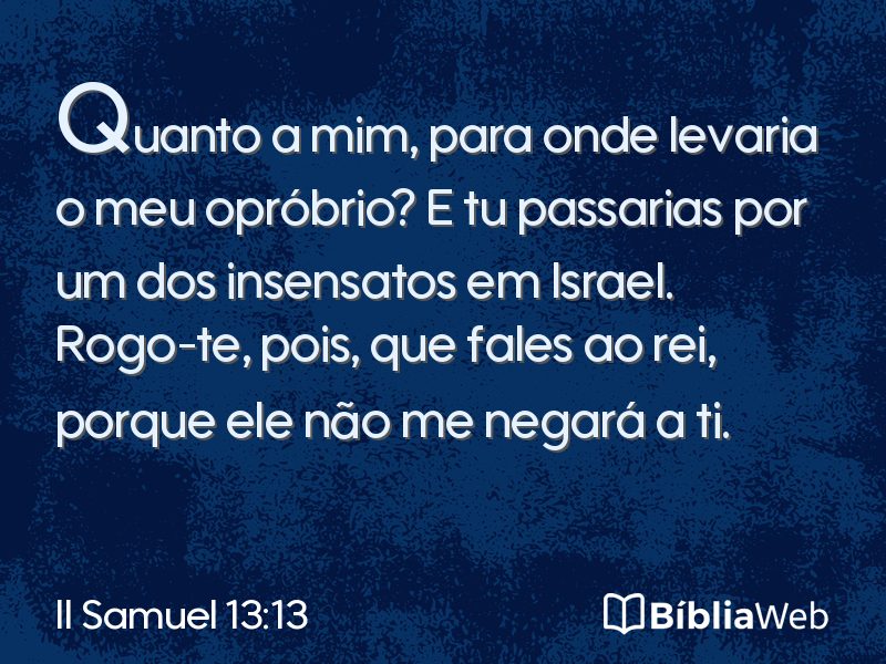 II Samuel 13:13 em imagem para compartilhar