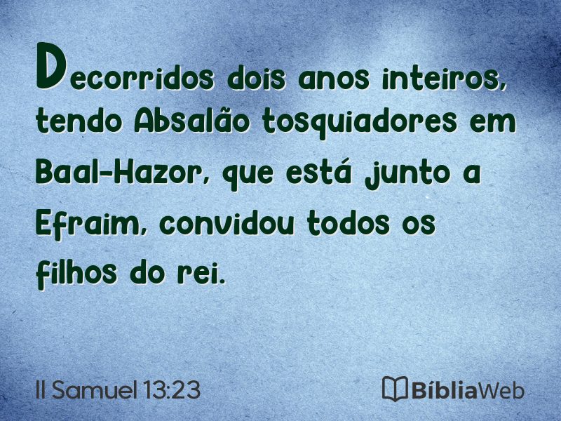 II Samuel 13:23 em imagem para compartilhar