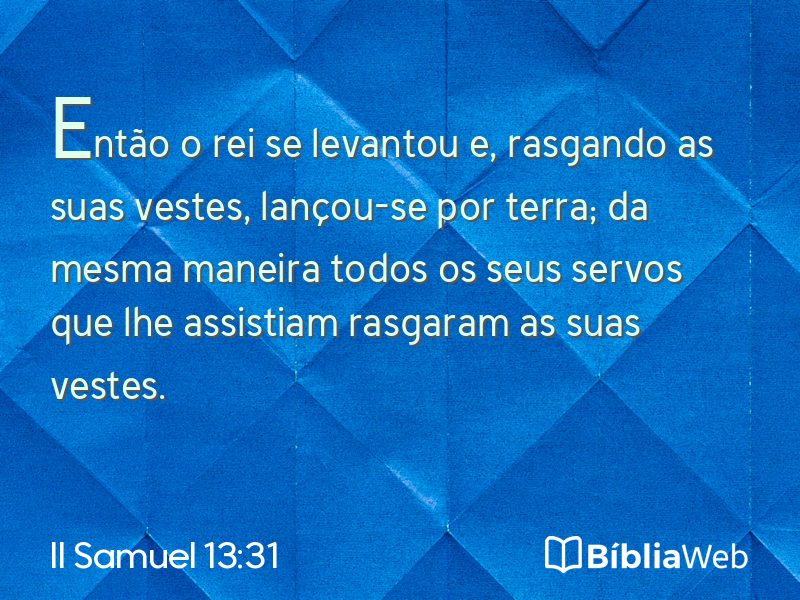 II Samuel 13:31 em imagem para compartilhar