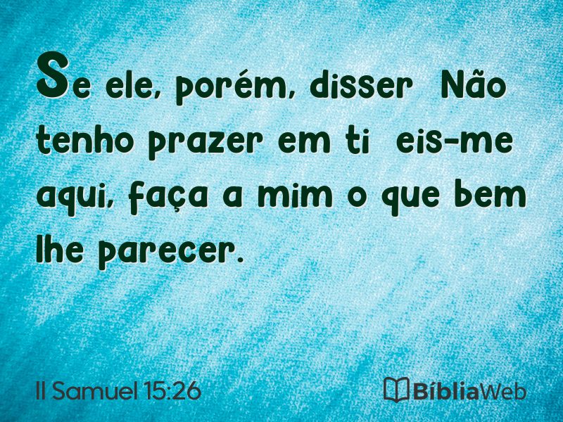 II Samuel 15:26 em imagem para compartilhar