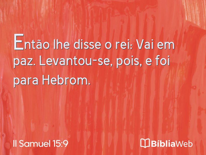 II Samuel 15:9 em imagem para compartilhar
