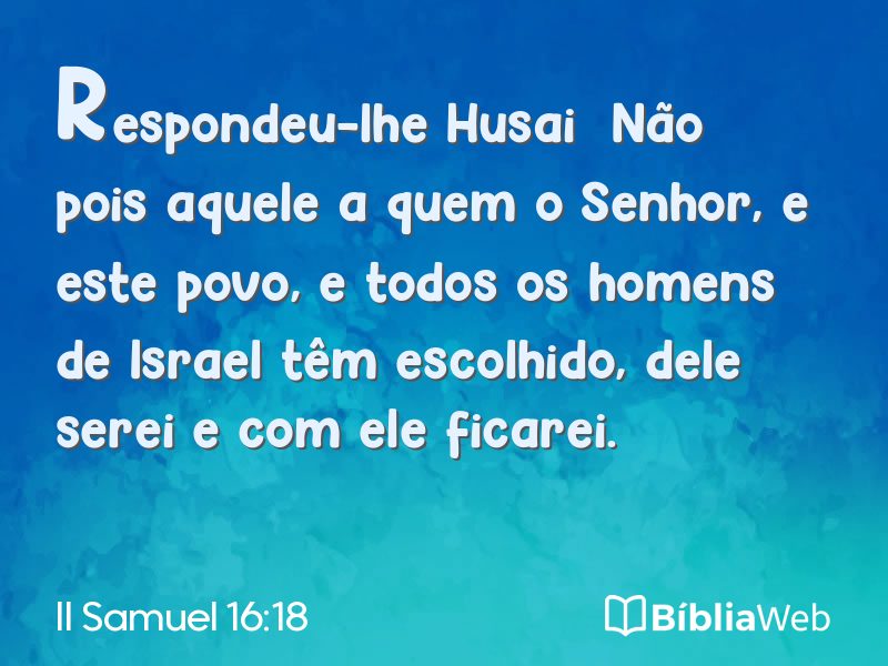 II Samuel 16:18 em imagem para compartilhar