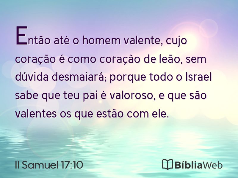 II Samuel 17:10 em imagem para compartilhar