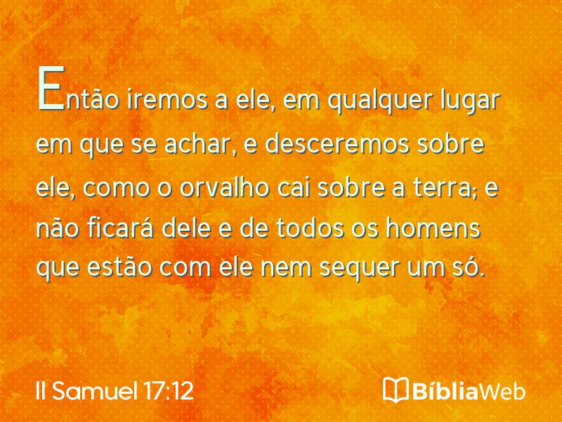 II Samuel 17:12 em imagem para compartilhar