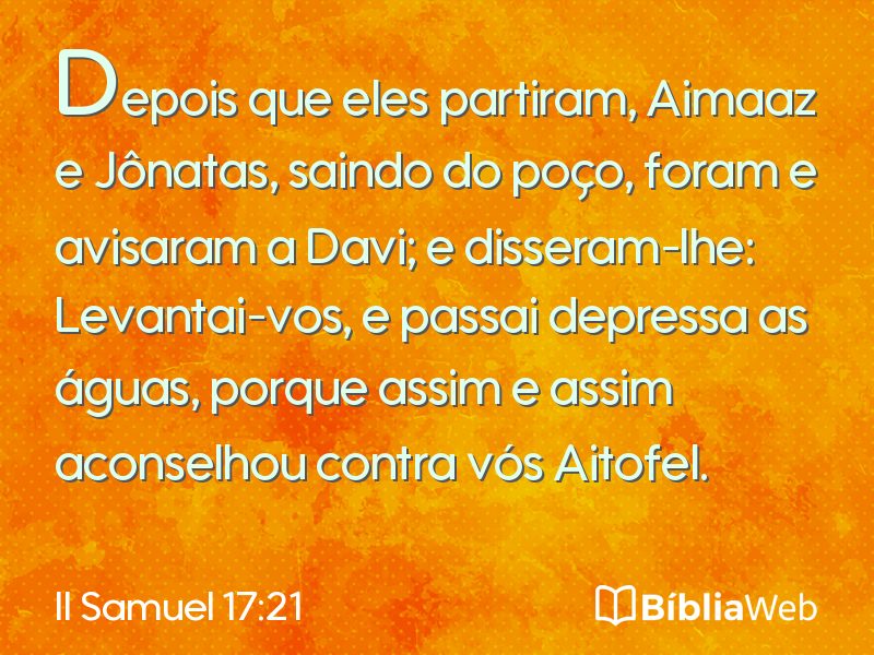 II Samuel 17:21 em imagem para compartilhar