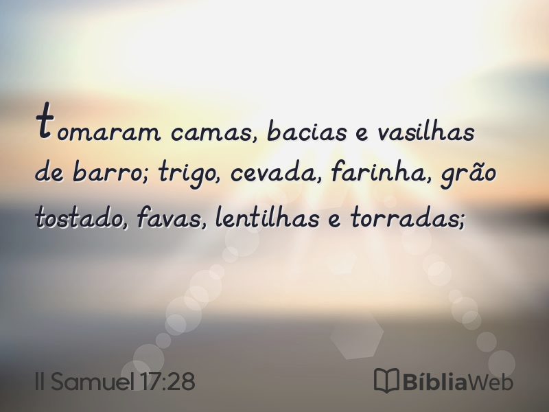 II Samuel 17:28 em imagem para compartilhar