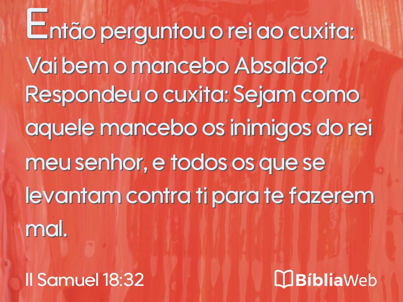 II Samuel 18:32 em imagem para compartilhar