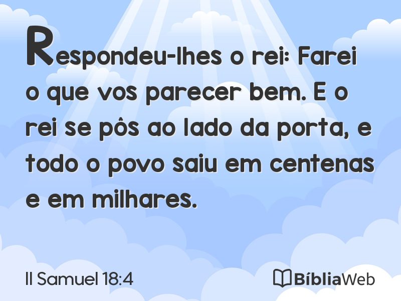 II Samuel 18:4 em imagem para compartilhar