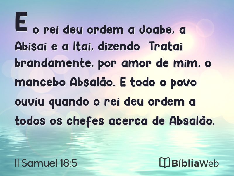 II Samuel 18:5 em imagem para compartilhar