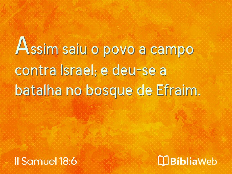II Samuel 18:6 em imagem para compartilhar