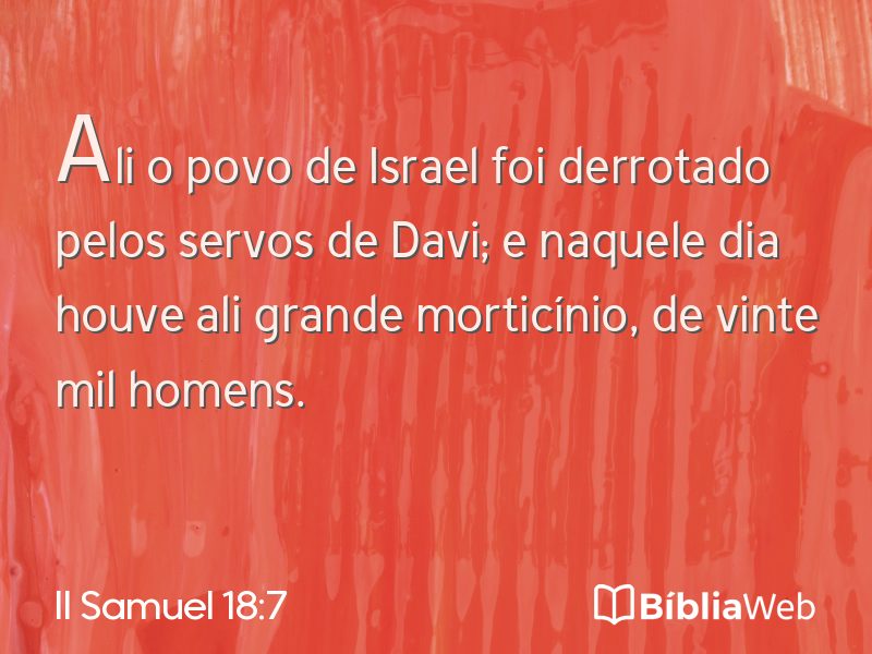 II Samuel 18:7 em imagem para compartilhar